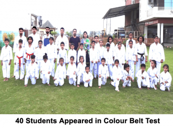 black belt karate students